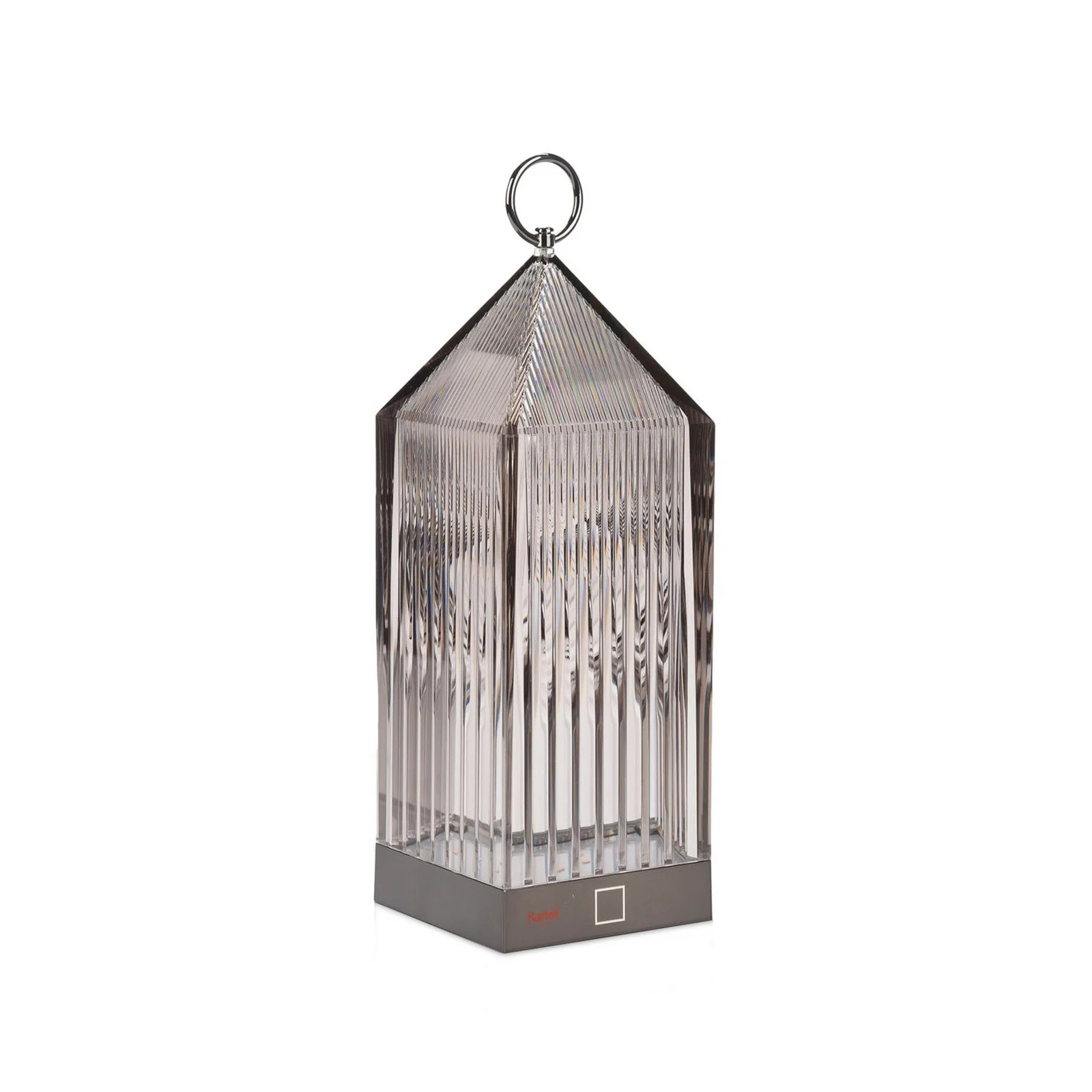 Kartell Lantern Portable tafellamp V2 Smoke - Grijs/Transparant - LED - Oplaadbaar