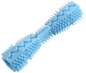 Inspire Essentials Dog Chew Toothbrush Stick For Teeth Cleaning And Treat Dispensing blue