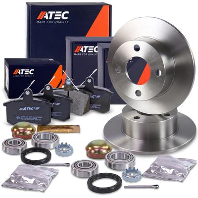 Atec Bremsscheiben+Bremsbeläge+Radlager Hinterachse [Hersteller-Nr. 40578136] für Audi