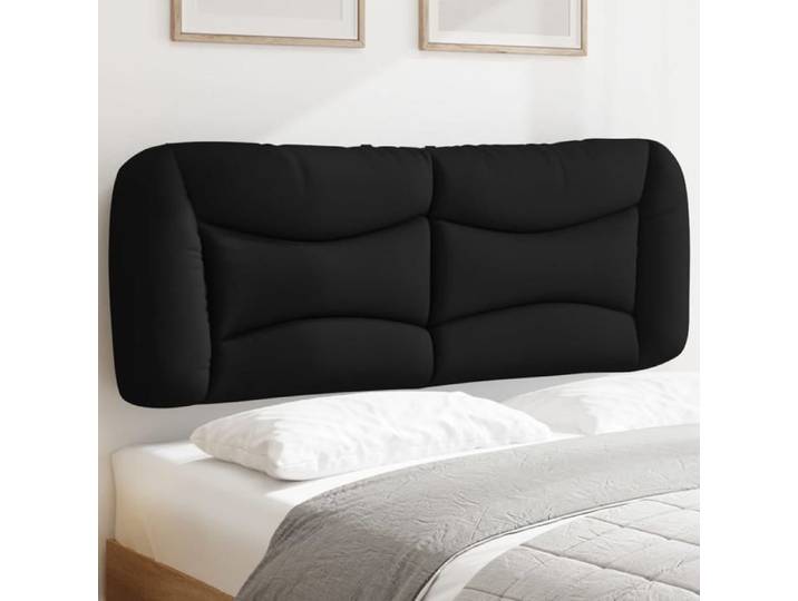 Coussin de tête de lit - - Hvar - Noir - Tissu durable - 120 cm