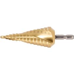 KS Tools 330.2347 3302347 HSS TiN Stufenbohrer Gesamtlänge 100 mm TiN DIN 1412 C 1 St.