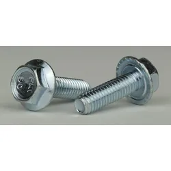 Art. 88933 - Stahl verzinkt - Kl. 90 - M 6x10 - Sechskantschrauben mit Flansch und Sperrverzahnung