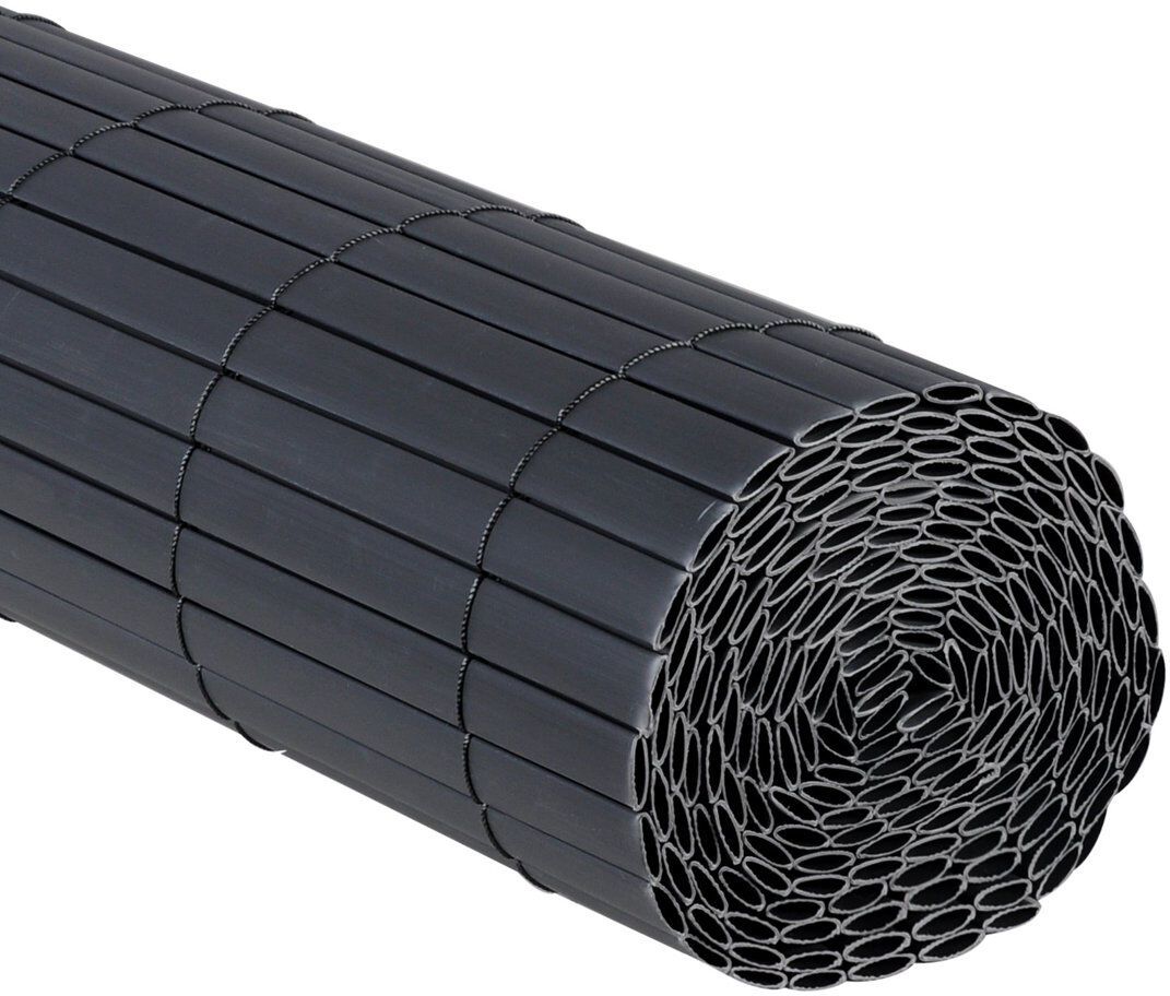 Dakota Fields Reasor Privacy Fence Grey 120cm H x 300cm W x 0.5cm D