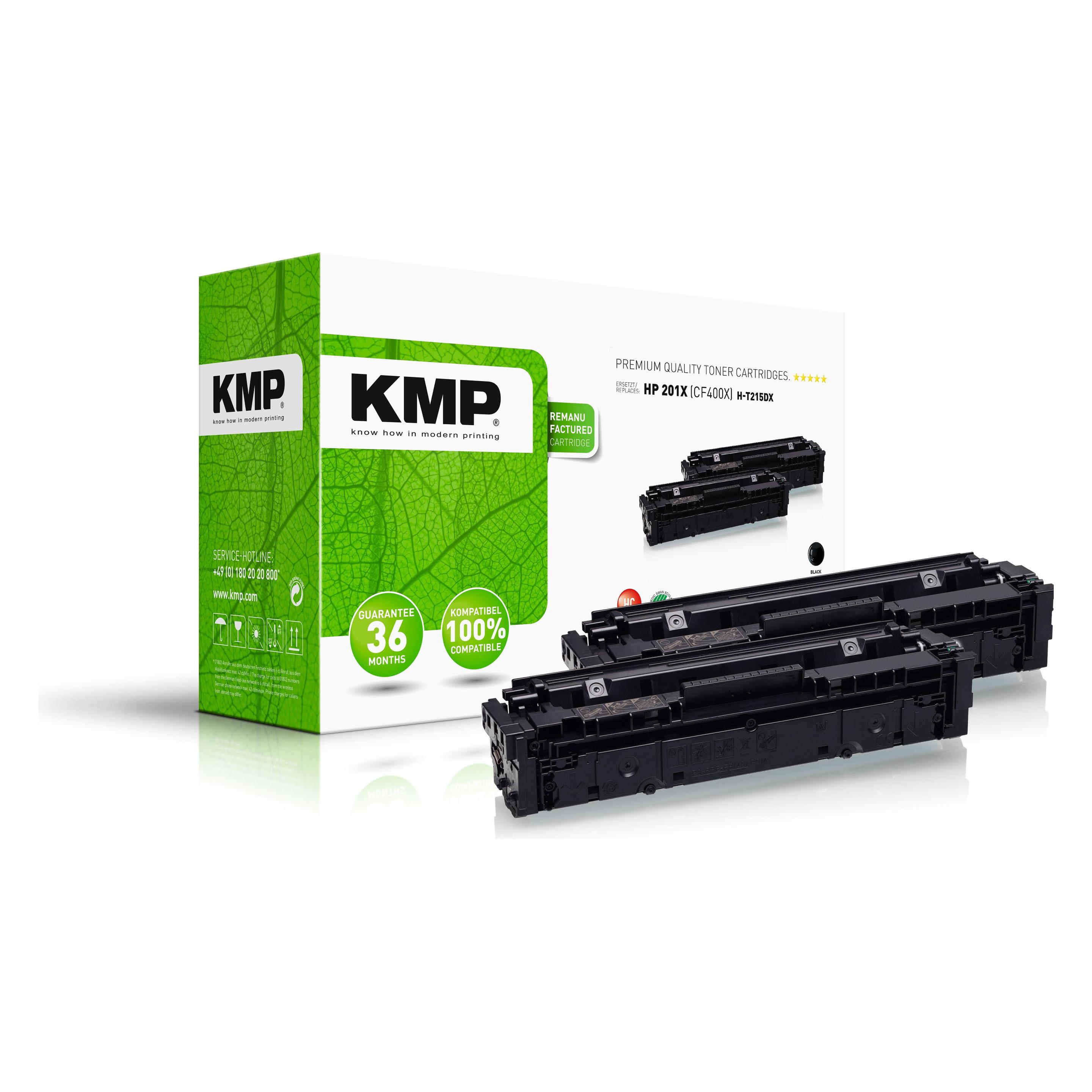 KMP 2 H-T215DX schwarz Toner ersetzen HP 201X (CF400XD) (B) (2536,3021)