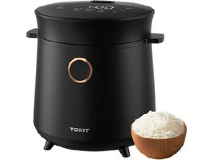 Mini-cuiseur à riz - TOKIT - 1 5L - 9 fonctions - Antiadhésif céramique - Minuteur 24h