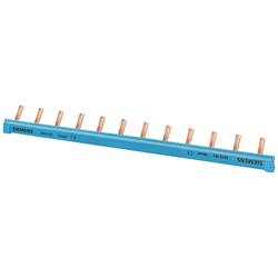Siemens 5ST3763 Stiftsammelschiene, 1-phasig 10mm2, 12 Stifte, Isolation blau schneidbar Stiftsammelschiene 10 St.