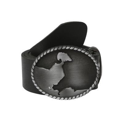 Koppelgürtel RETTUNGSRING GÜRTEL, Damen, Gr. 85, schwarz, Leder, unifarben, Gürtel Koppelgürtel