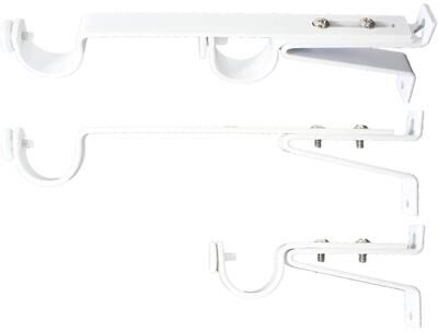 Urbanest "Long Double Drapery Curtain Window Rod Bracket Holder, Up to 1.25"" Rod"