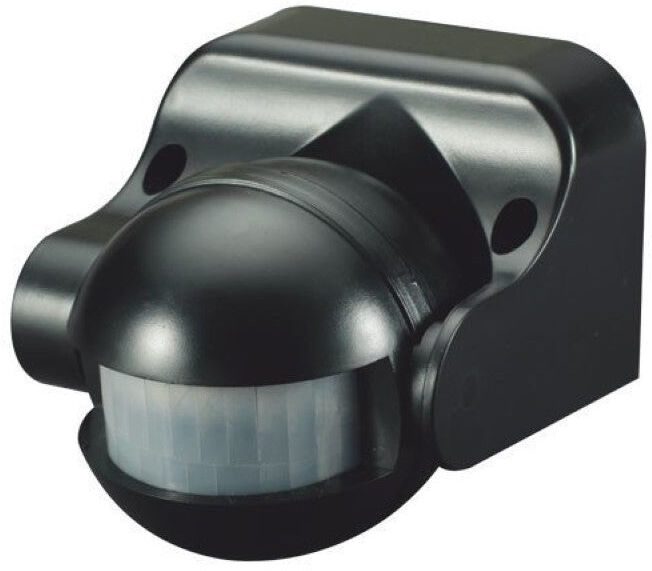 Optonica Détecteur de Mouvement Infrarouge Noir 180° IP44
