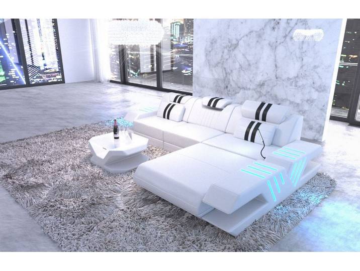 Ecksofa Venedig L-Form aus Leder