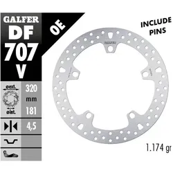 Galfer Bike, Bremsscheibe, (320 mm)