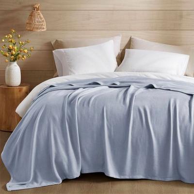 Jla Home/Bed Elegance Blanket, King, Light Blue