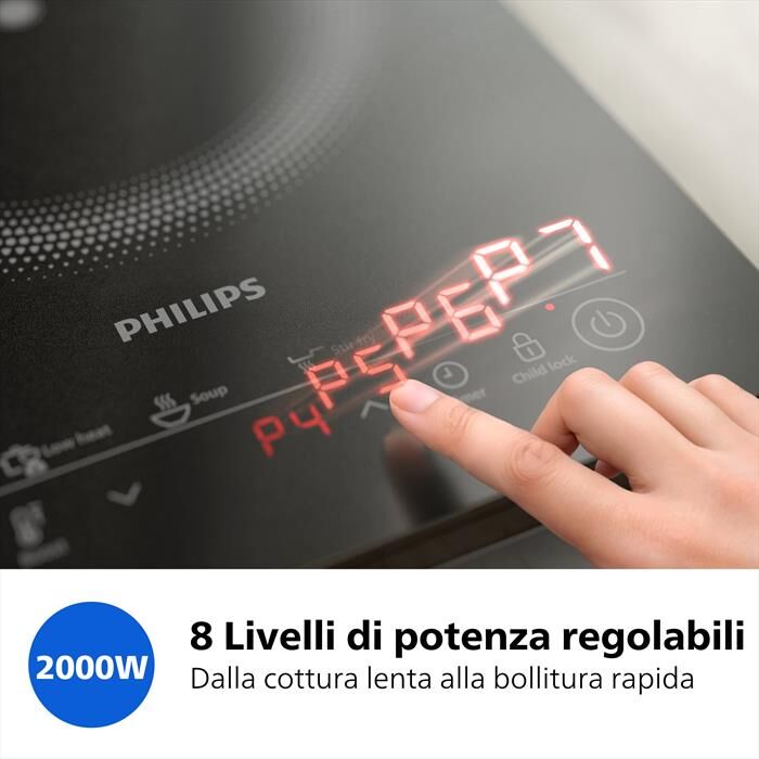 Philips Piastra A Induzione Serie 3000 Hd5830/90-nero