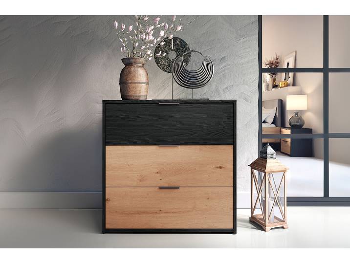 Commode Collaroy 80 x 80 x 40cm Noir