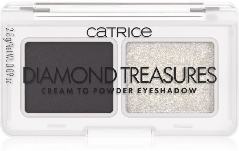Catrice Diamond Treasures duo eye shadow shade 030 Smokey Diamond 2.8 g