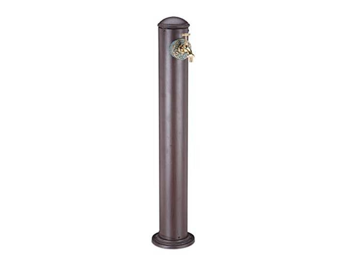 Relaxdays Wasserzapfsäule für Garten, antik, mit Wasserhahn, 3/4 Zoll Anschluss, runde Zapfsäule, 91 cm hoch, Farbwahl