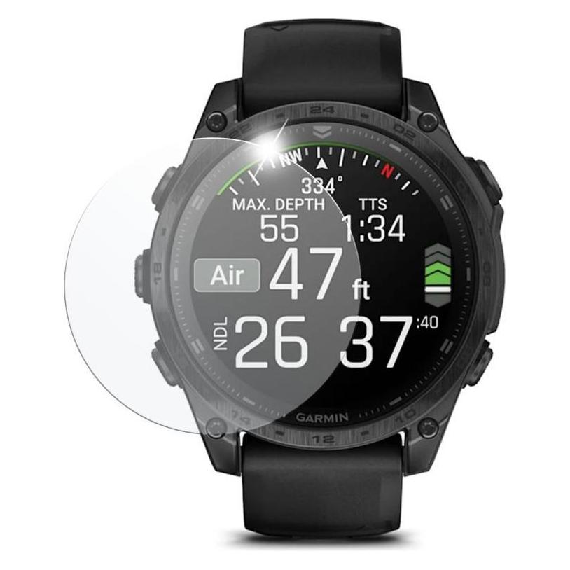 Fixed Schutzglas aus gehärtetem Glas für Smartwatch Garmin Tactix 8 47 mm, 2 Stück im Paket, klar (FIXGW-1574)