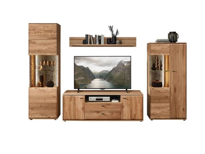 Wohn-Concept Rödemis TV-Wohnlösung Wildeiche Bianco