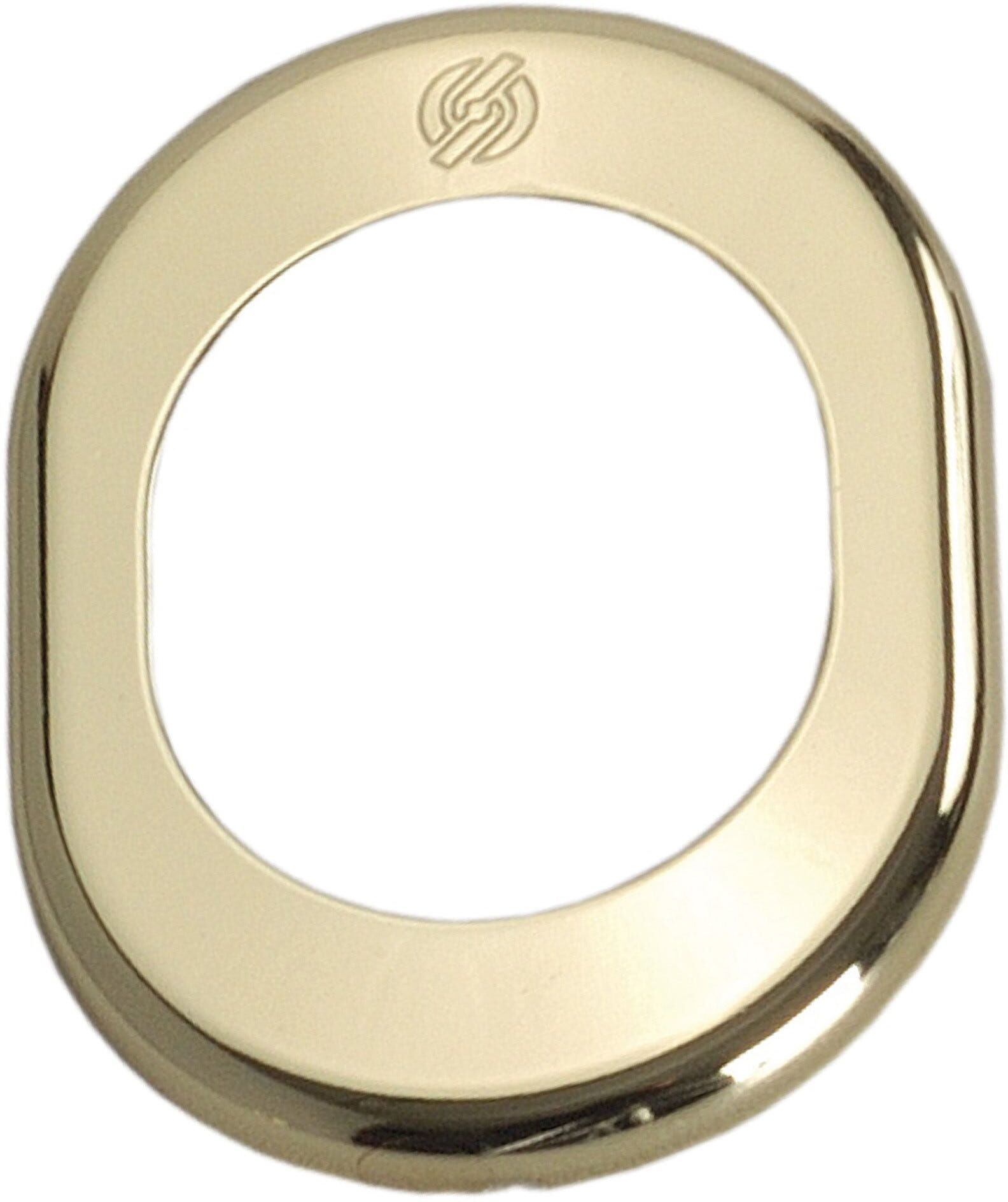 Securemme MOSTRINA  OTTONE LUCIDO 82x62 mm PER INSERTO OVALE