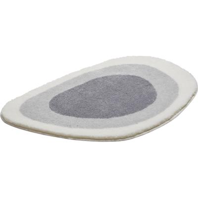 Badematte GRUND "Lake" Gr. 51, bunt (silberfarben, grau), H:24mm, Kunstfaser, Badematten, Badematte, mehrfarbige Badematte