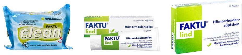Faktu Lind Salbe + Zäpfchen + Tücher Paket