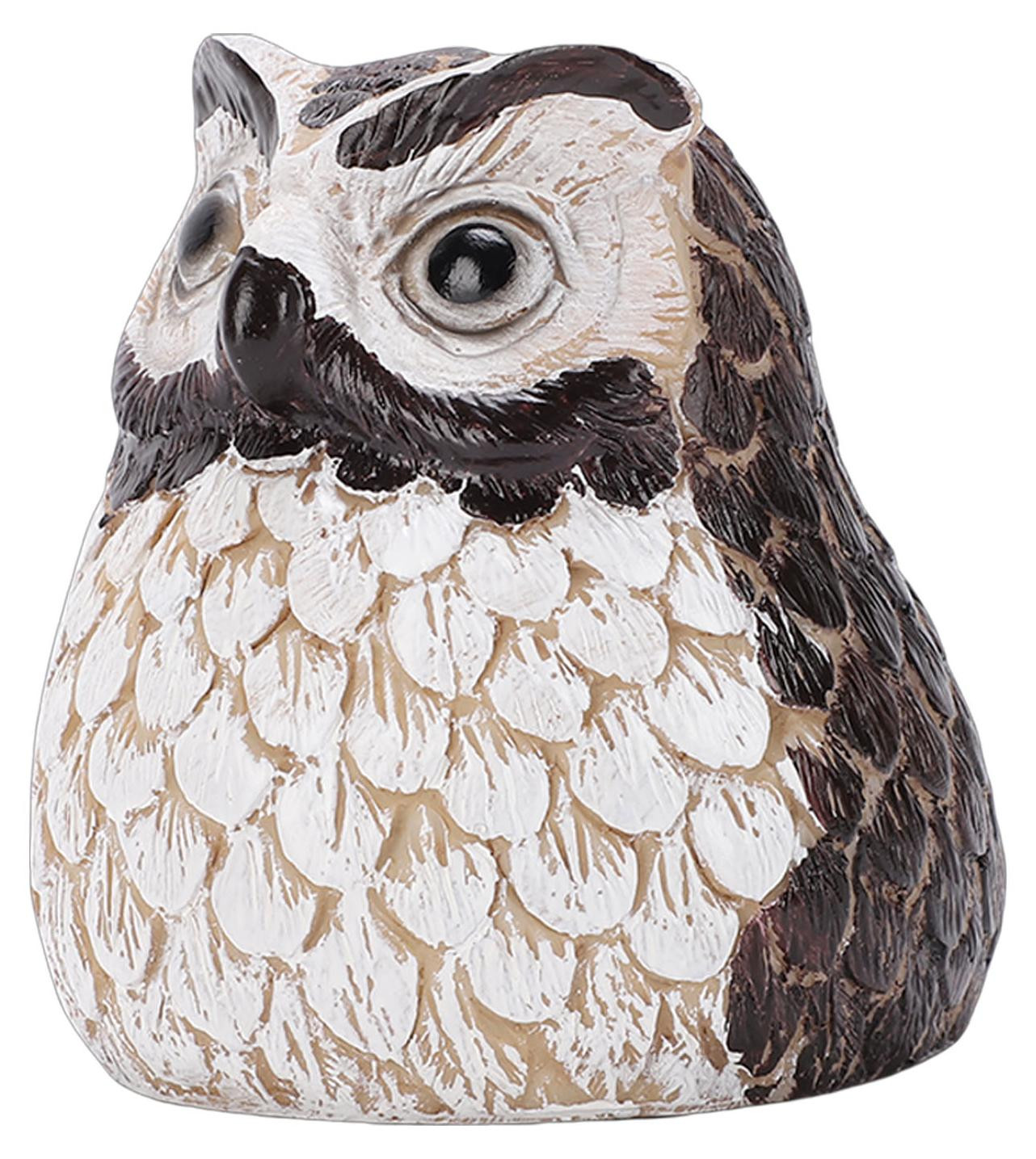 Gistuch Decoratieve Uilen Sleutelhouder en Veilige Opbergdoos van Kunsthars voor in de Tuin