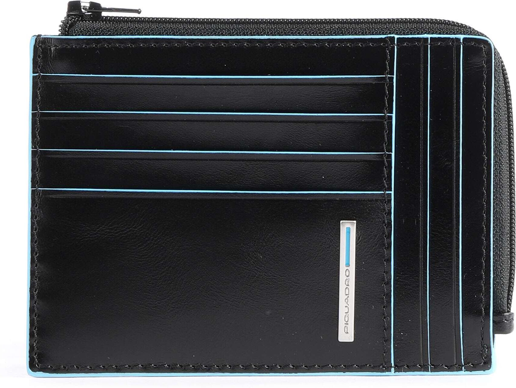 Piquadro Blue Square Kreditkartenetui, schwarz