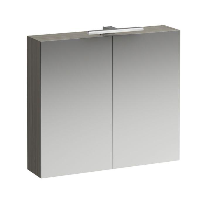 LAUFEN Base LED-Spiegelschrank H4028021102621 80x70x18,5cm, Ulme Hell