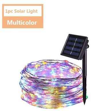 Uplift Picks Solar Fairy String Lights Create Magical Garden Glow For Every Celebration rgb (1 Pc) 12 M 100 Led