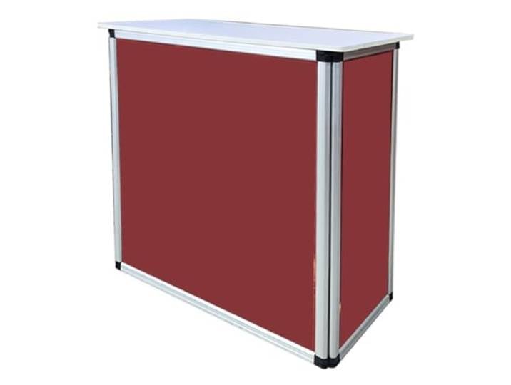 Innovz Messe Theke Empfangstheke Tragbarer Messe-Empfangstresen für Display-Werbung, Druckanzeigen, Klappbarer Promotion-Tresen, Rednerpult für Kommerzielle Messen, Stehtisch, 29 Höhe