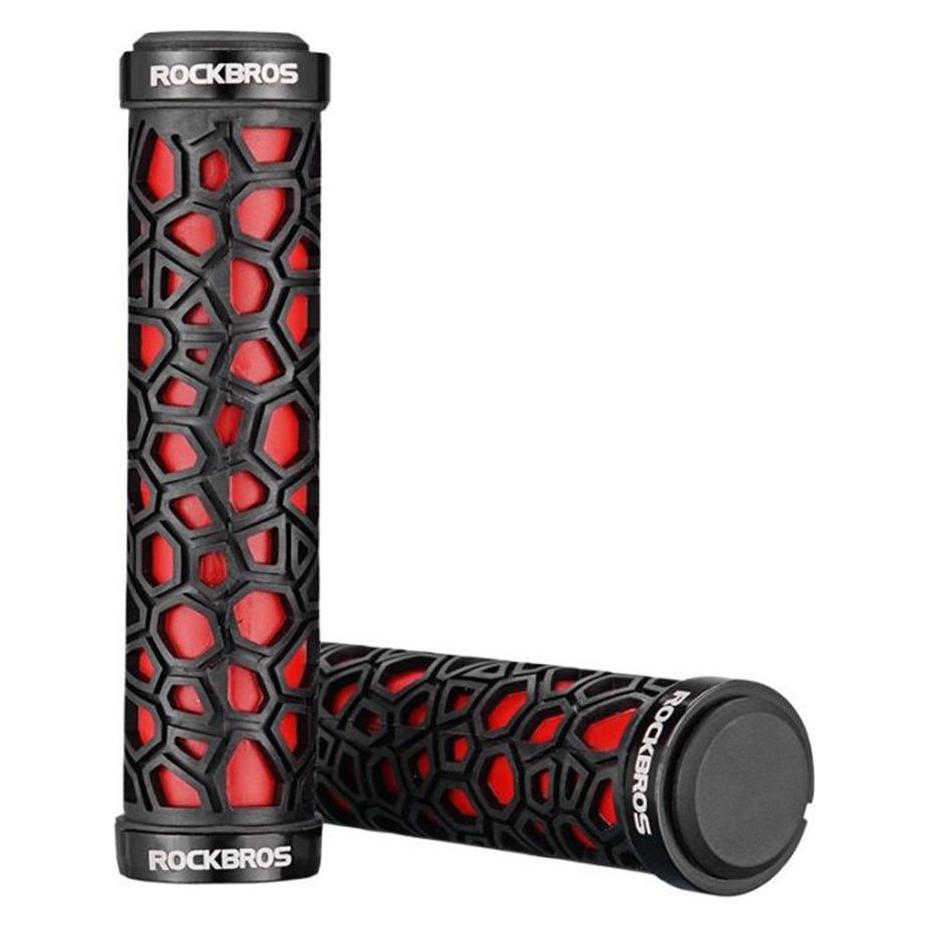 Rockbros 2017-14ARD bicycle grips - black and red (1701423730)