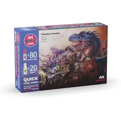 AK QUICK GEN Paint Combo Set 100 Colors