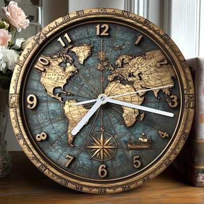 Multisell Products Hub Vintage Sailboat Theme Nautical Wooden Wall Clock, Quartz Silent Round Clocks, Home Decoration Crafts, Wood Vintage Sailboat Theme Nautical Wooden Wall Clock, Quartz Silent Round Clocks, Home Decoration Crafts, Wood
