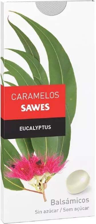 Sawes Caramelos Blister Sin Azúcar Sabor Eucalipto 22 g