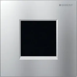 Geberit Typ 20 UR-Strg., eckig, elektron. Sp. Netzbetrieb, chrom matt, Etc