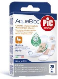 Pic Solution Aquabloc Mix wasserfeste Verbände 20 Einheiten