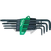 Stiftschlüssel-Set im ProStar Halter, Sechsrund, Schraubendreher schwarz, 13-teilig