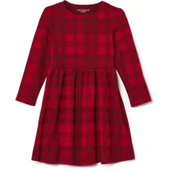 Tchibo - Kinder-Jersey-Kleid - Baby - Gr. 86/92 - schwarz/kariert