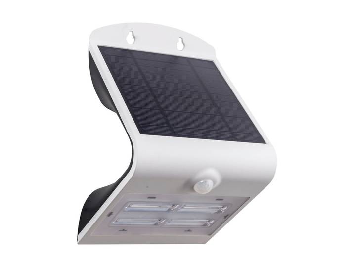 Eglo Solarleuchte, Weiß, Transparent, Kunststoff, dreieckig, 14x21x11 cm, Bewegungsmelder, Lampen & Leuchten, Außenbeleuchtung, Solarleuchten
