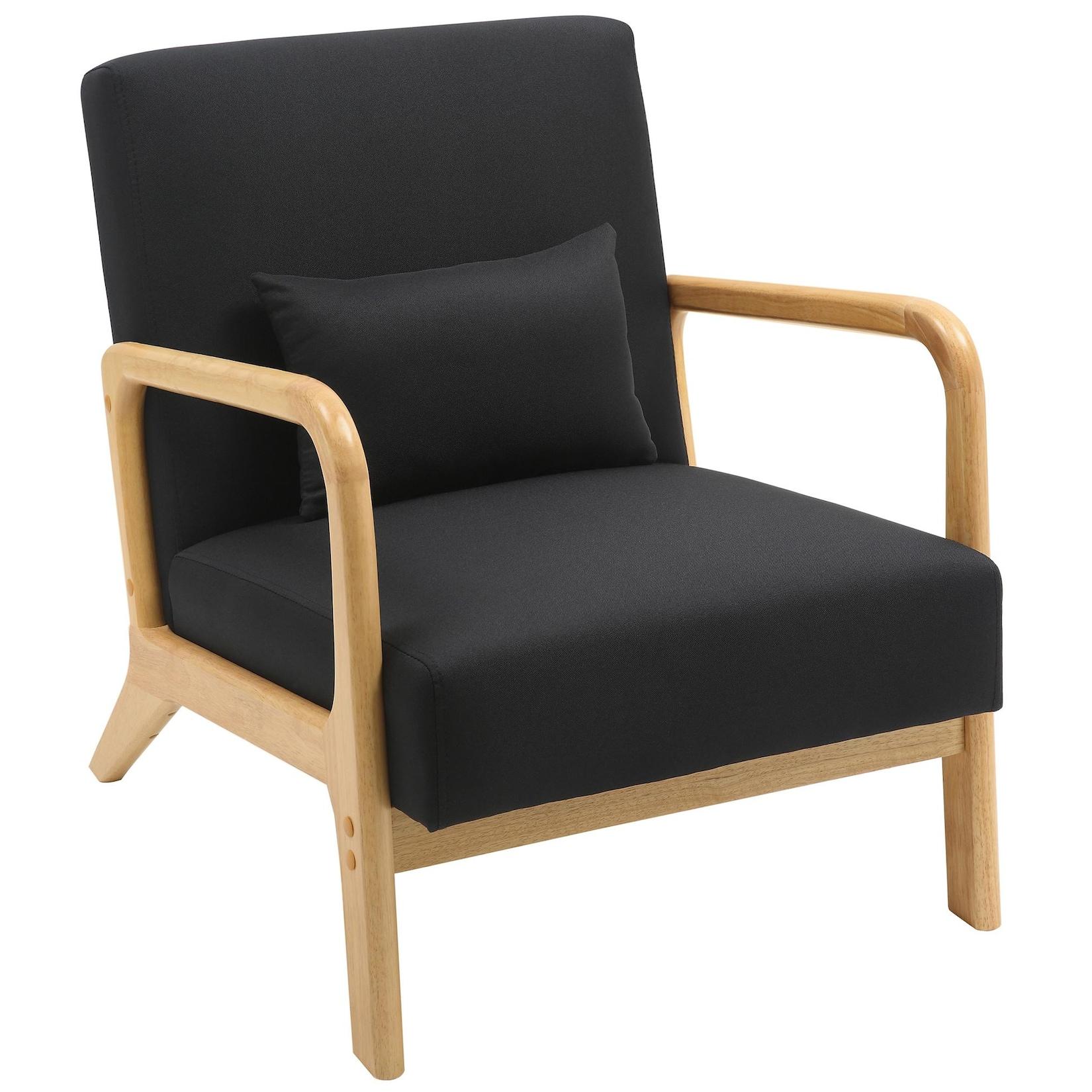 CLP Sessel Hibbing Stoff Farbe: schwarz