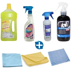 Fahrzeugpflege Set für die Kfz Innenreinigung 7-teiliges Autowaschset für Autoinnenreinigung