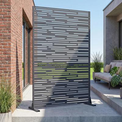 Dovelina Shine Metal Privacy Screen Panel Free Standing