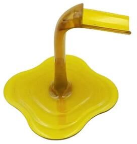 Snug & Styled Floating Wine Bottle Holder Decorative Wine Bottle Rack Illusion Display Stand transparent Yellow