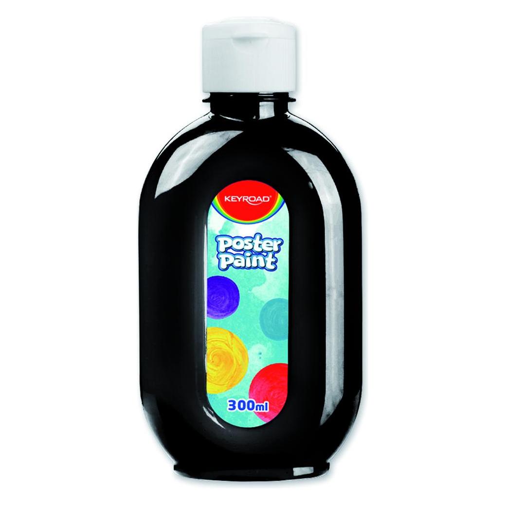 Keyroad Posterfarbe, 300 ml, flasche, schwarz (300 ml) (40960345)