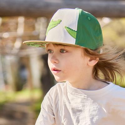 Baseball Cap MAXIMO, Jungen, Gr. 49/51, grün, Canvas, Baumwolle, Caps