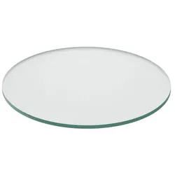 Relaxdays Glasplatte 8mm ESG Transparent
