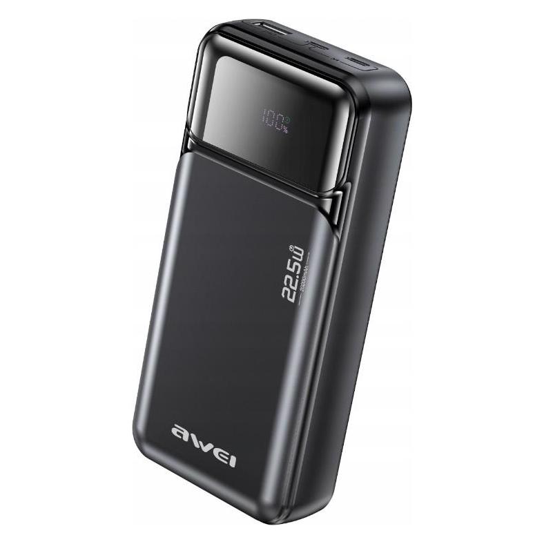 Awei Powerbank PA-92 20000mAh 22,5W PD 2xUSB-C black (20000 mAh, 22.50 W) (Awe000306)
