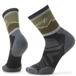 smartwool Athlete Edition Approach Crew Socken - Herren  Grau/Schwarz/Blau - XL