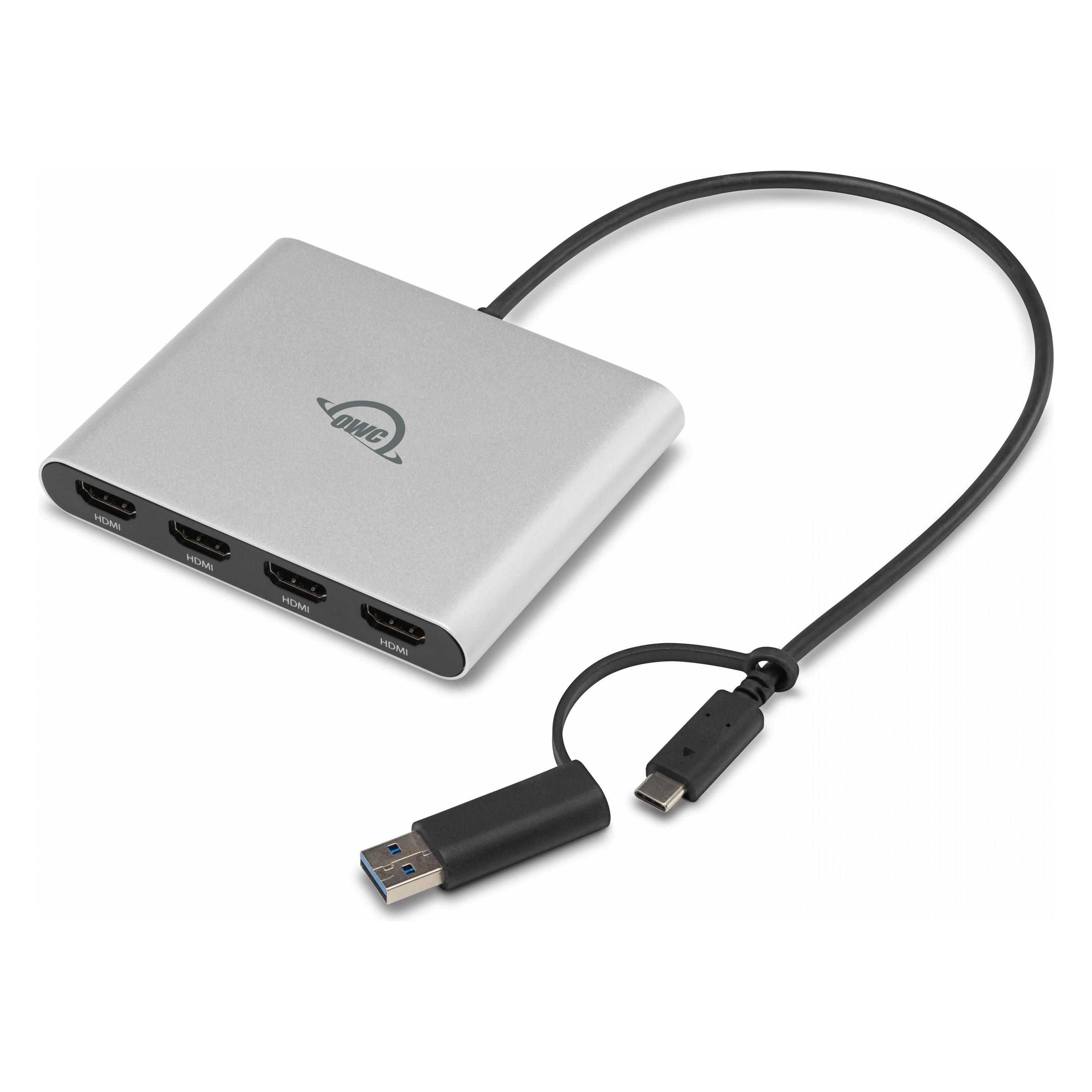 OWC USB-C Quad HDMI 4K Display Adapter (HDMI) (OWCCADPDL4HDMI)