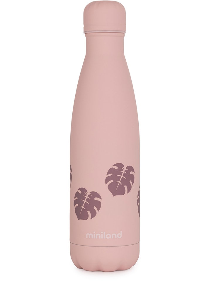 Miniland Thermoflasche "Leaves" in Rosa - 500 ml - onesize